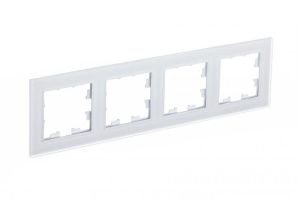 Рамка 4-м AtlasDesign Nature матов. стекло бел. SE ATN330104 1307996