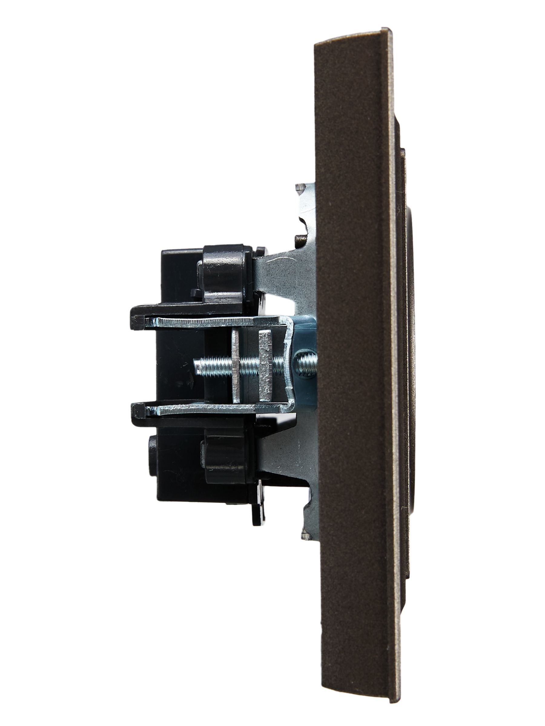 BRITE Розетка 1-местная без заземления без защитных шторок 10А в сб. РСР10-1-0-БрТБ темная бронза IEK - Фото 6