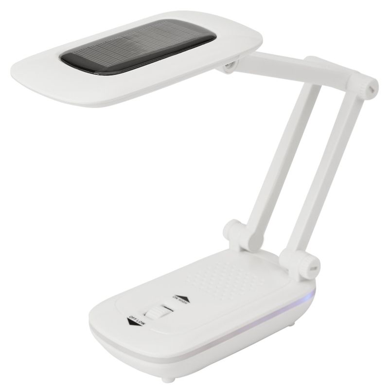 Светильник настольный REXANT Сиквел Про c солнечной панелью и с ночником, 220 В, LED, 5 Вт, 4000 К, бесступенчатое диммирование, заряжаемый, 2 ч автон 75-0217