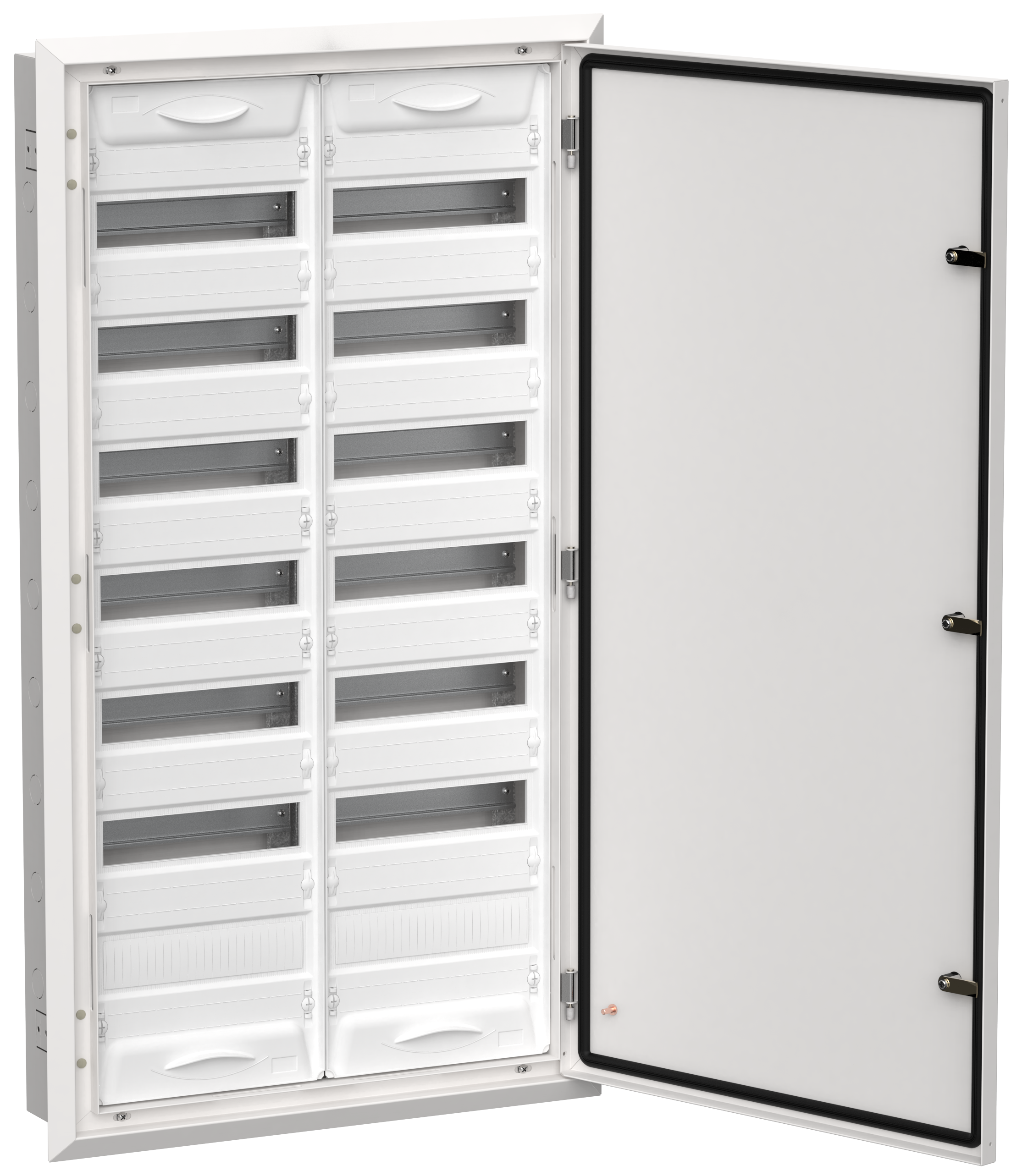 TITAN 5 Корпус металлический ЩРв-168 (2х84) 1130х625х130мм IP31 белый (одна дверь) IEK