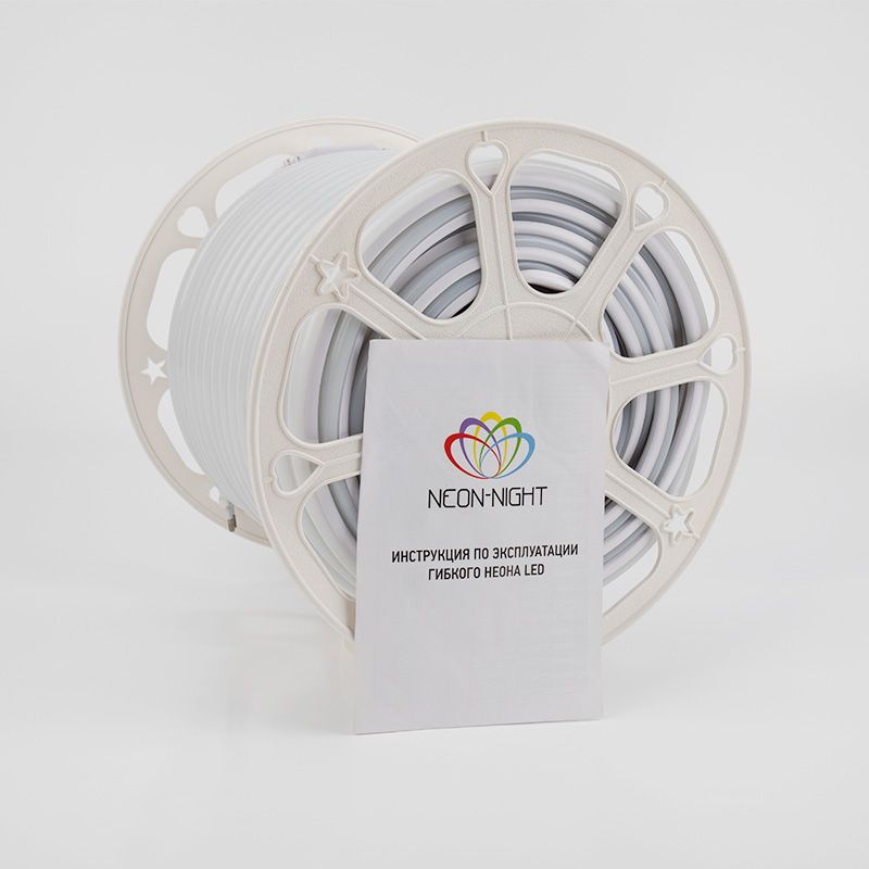 Гибкий неон LED SMD, форма – D, 16х16 мм, синий, 144 LED/м, бухта 50 м - Фото 3