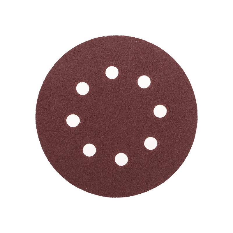 Диск абразивный на ворсовой основе, на липучке, перфорированный, P180, 125мм, 10 шт. KRANZ KR-91-1169