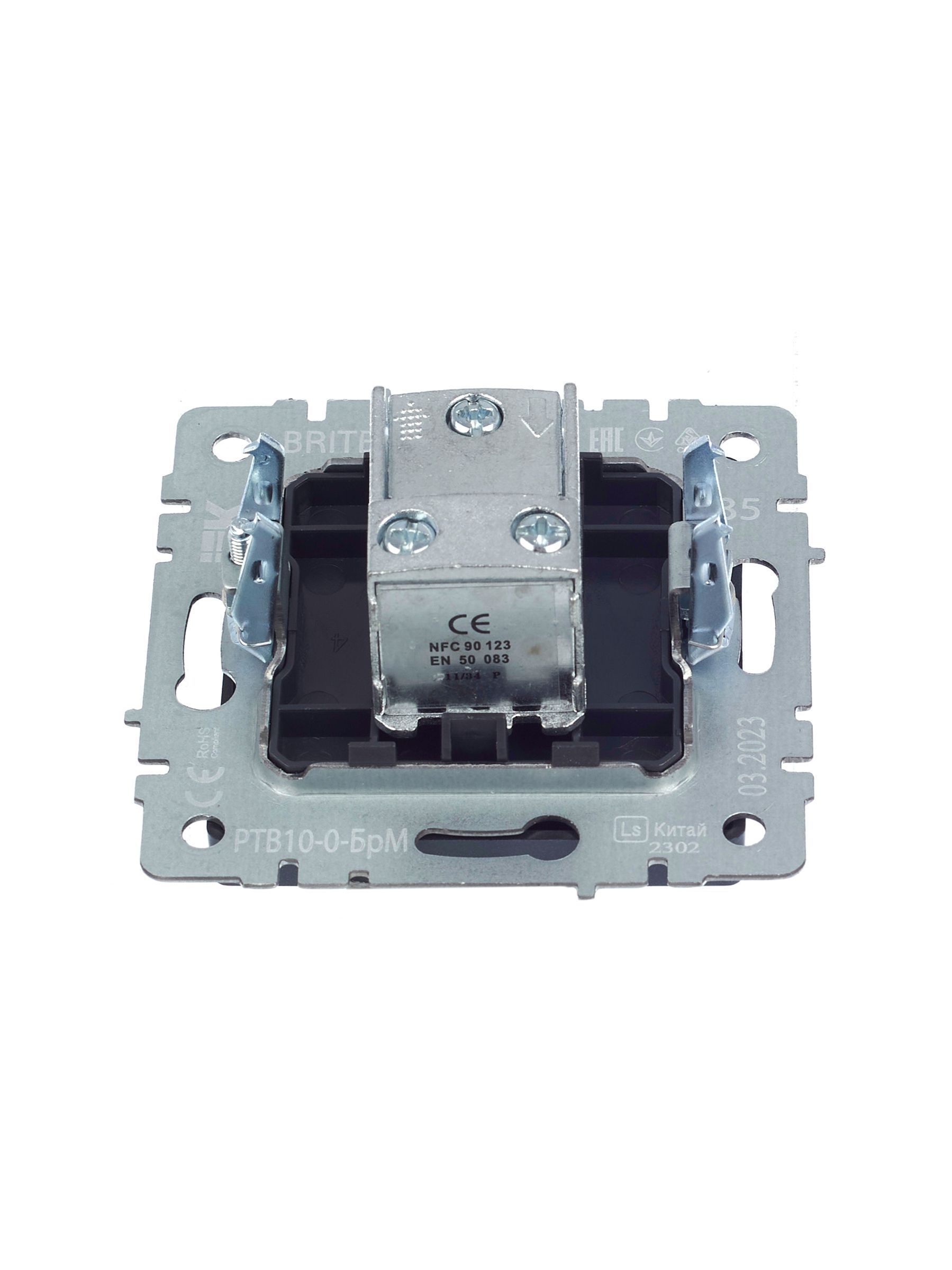 BRITE Розетка TV проходная РТВ10-0-БрМ маренго IEK - Фото 8