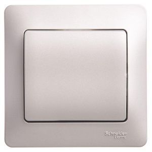 Выключатель 1-кл. СП Glossa 10А IP20 (сх. 1) 10AX в сборе платина SE GSL001212 454401