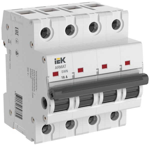 ARMAT Выключатель-разъединитель SWN 4P 16А IEK AR-SWN-4-016
