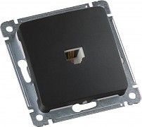 MASTER черн. Розетка тел. РСТ-400-08 РСТ-400-08