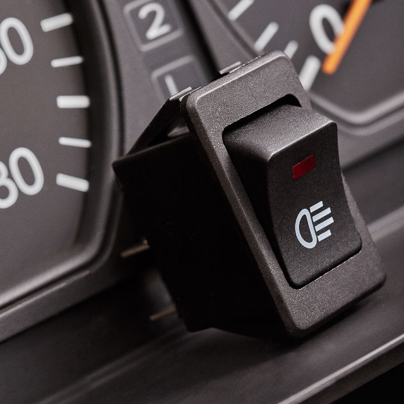 Выключатель клавишный 12V 35А (4с) ON-OFF  с красной подсветкой  (ASW-17D)  REXANT (в упак. 1шт.) - Фото 3