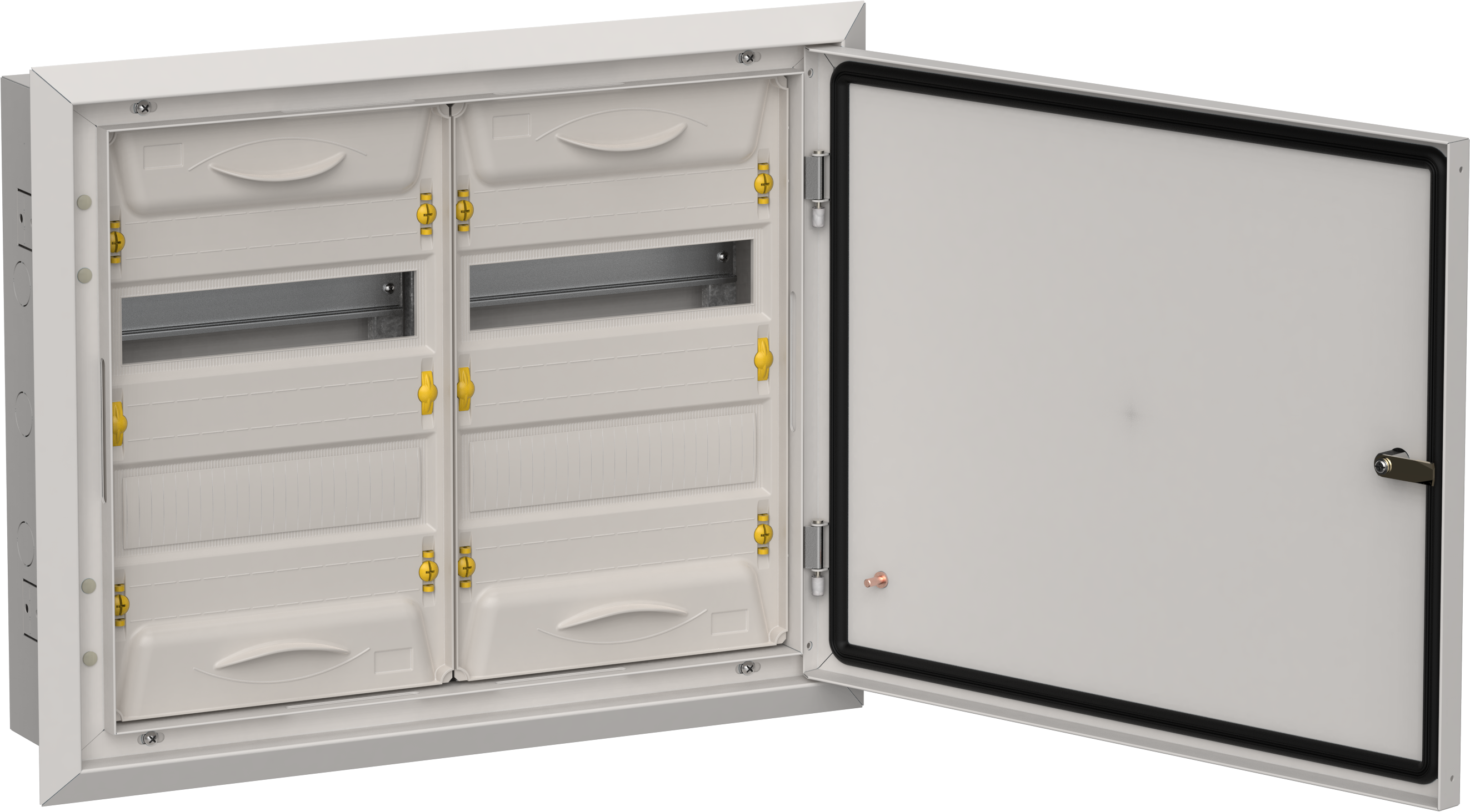 TITAN 5 Корпус металлический ЩРв-48 (2х24) 505х625х130мм IP31 серый (одна дверь) IEK