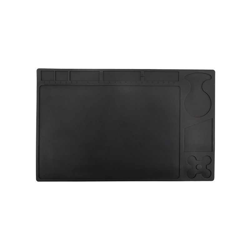 Коврик антистатический термостойкий 329х208х2.6 мм черный 12-0334