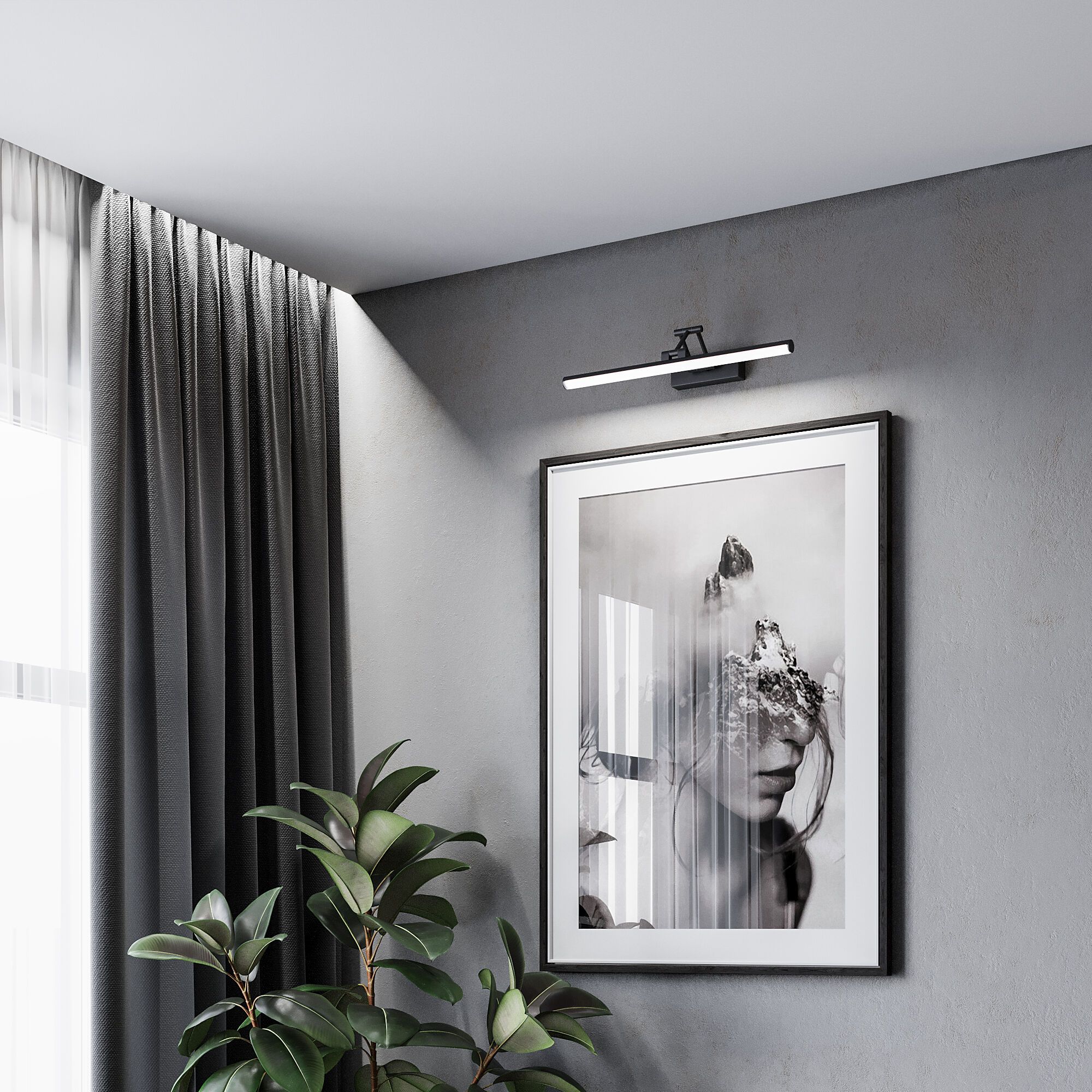 Светильник настенный светодиодный Monza LED черный 4000К 40128/LED черный Elektrostandard - Фото 2