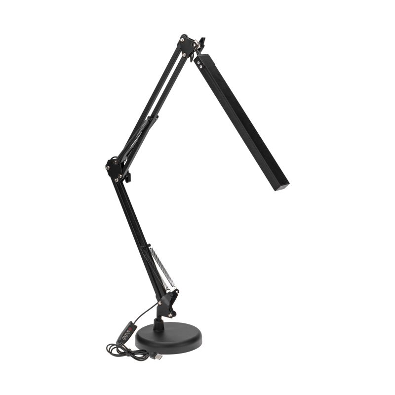 Светильник настольный с 2 креплениями (подставка и струбцина) LED, 10Вт, черный REXANT 75-0225