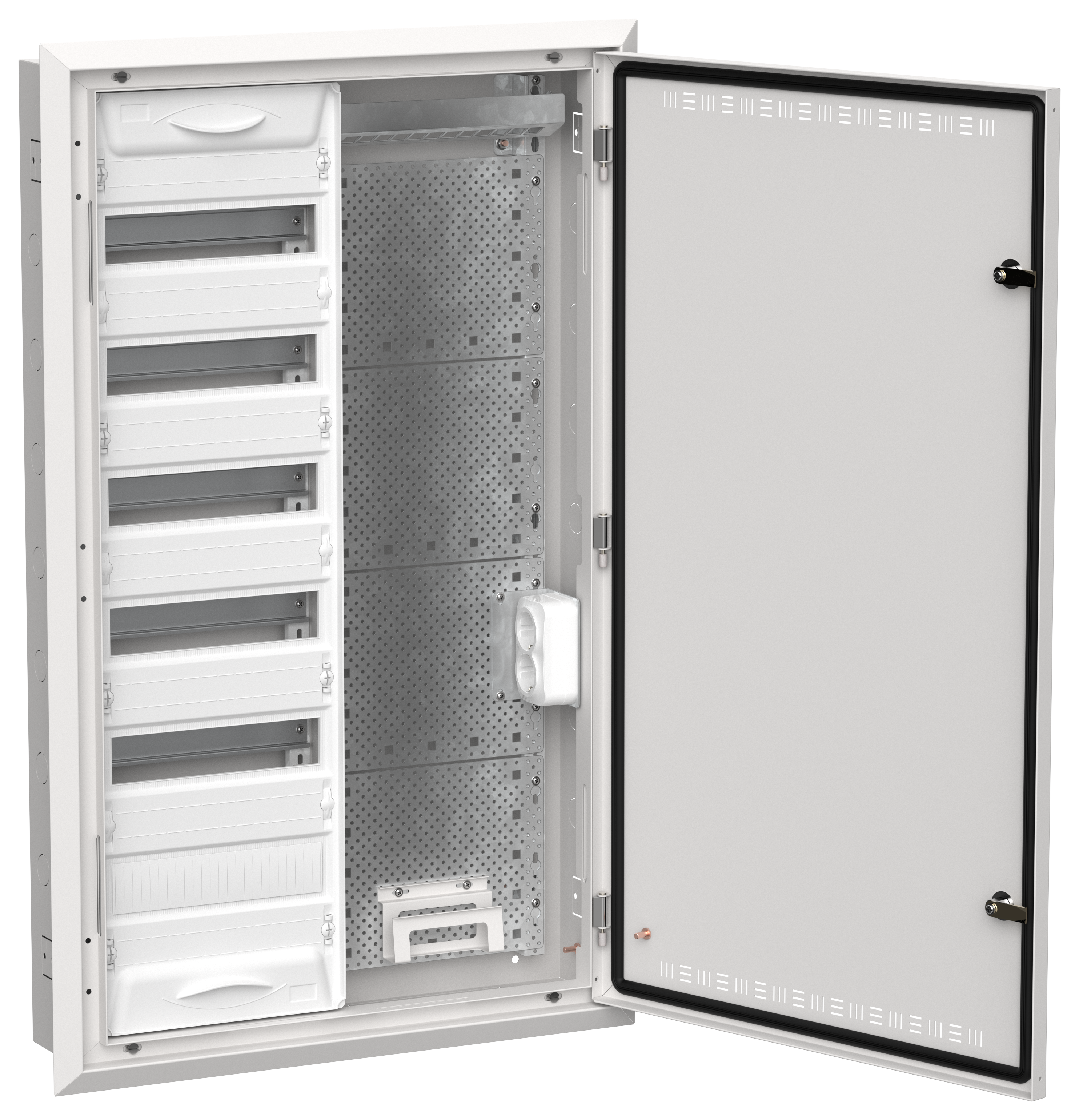 TITAN 5 Корпус комбинированный ЩРв-72 (2х72) 1005х625х130мм IP30 белый IEK