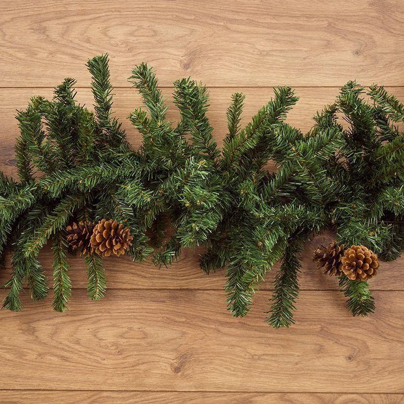 Гирлянда еловая с шишками 2,7м, диаметр 36см, ПВХ NEON-NIGHT 307-221