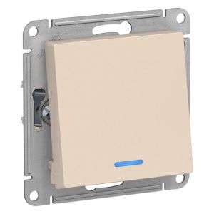 Переключатель проходной 1-кл. СП AtlasDesign 10А IP20 (сх. 6а) 10AX с подсветкой механизм беж. SE ATN000263 1240207