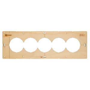 Шаблон для подрозетников c 5 отв. диам. 82 мм EKF Expert sh-d82-5