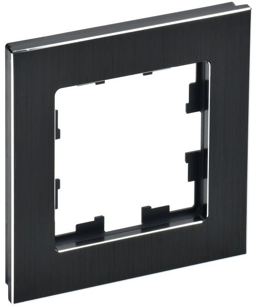 BRITE Рамка 1 -местная РУ-1-1-БрЧ металл черный IEK BR-M12-M-K02