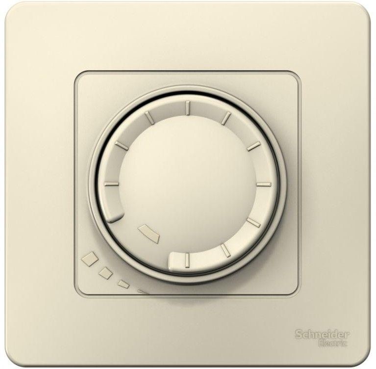 Светорегулятор поворотно-нажимной универсальный СП Blanca 400Вт молоч. SE BLNSS040012 - Фото 2