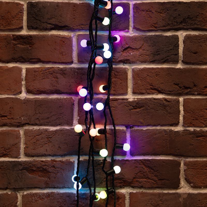 Гирлянда светодиодная Мультишарики Ø17,5мм 10м 100 LED RGB черный ПВХ IP65 быстрая смена цвета 230В нужен блок 303-500 NEON-NIGHT 303-509-2