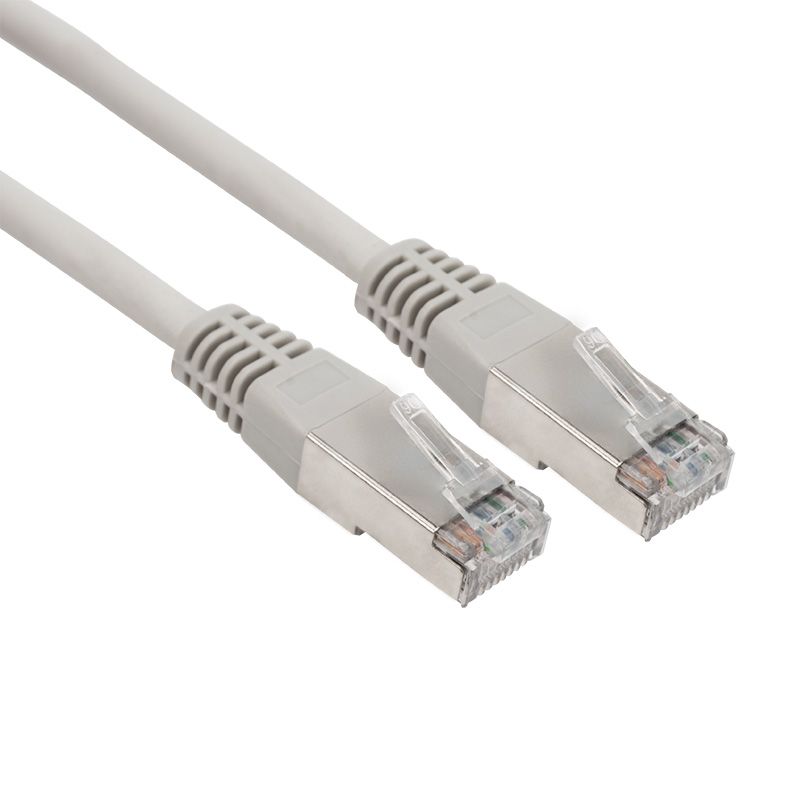Шнур коммутационный, патч-корд F/UTP RJ45-RJ45, CAT 6, LSZH серый, 3м REXANT 18-8106-1