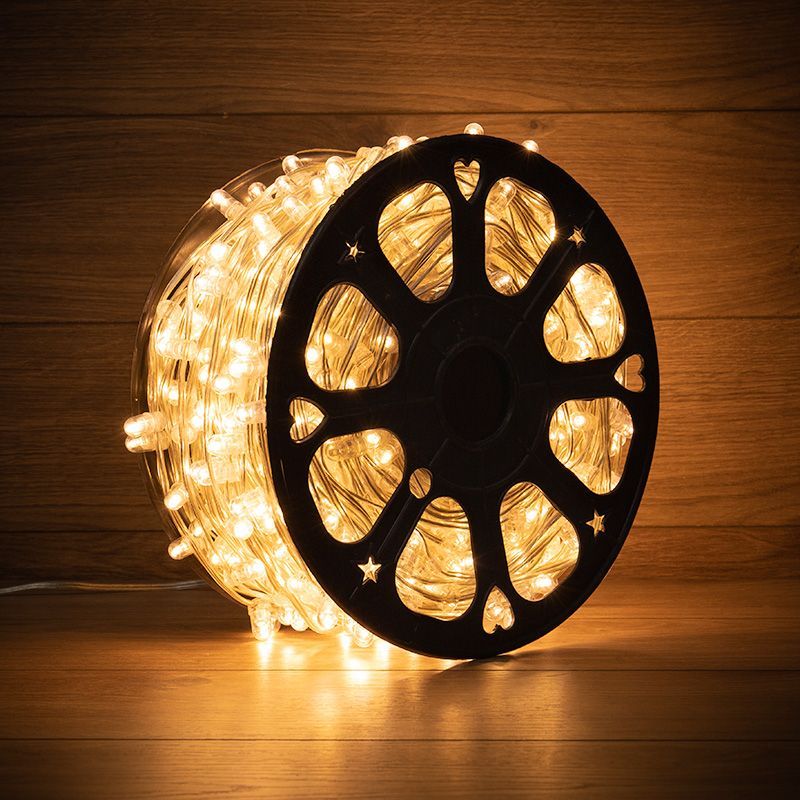 Гирлянда LED Клип-лайт 12 V, прозрачный ПВХ, 150 мм, цвет диодов теплый белый 325-156