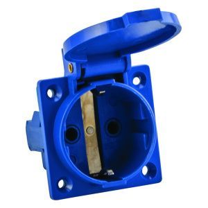 Роз. 112 панельная скрытая с крышкой 2Р+PЕ 16А 220В IP44 EKF ps-112-16-220