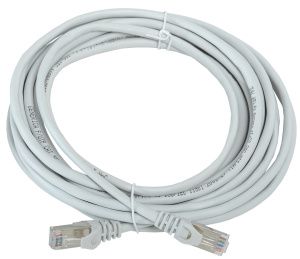 Шнур коммутационный (патч-корд) кат.5E FTP 5м серый GENERICA PC01-C5EF-5M-G