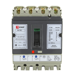 ВА-99C 100/25А 3P+N 35кА EKF mccb99C-100-25+N