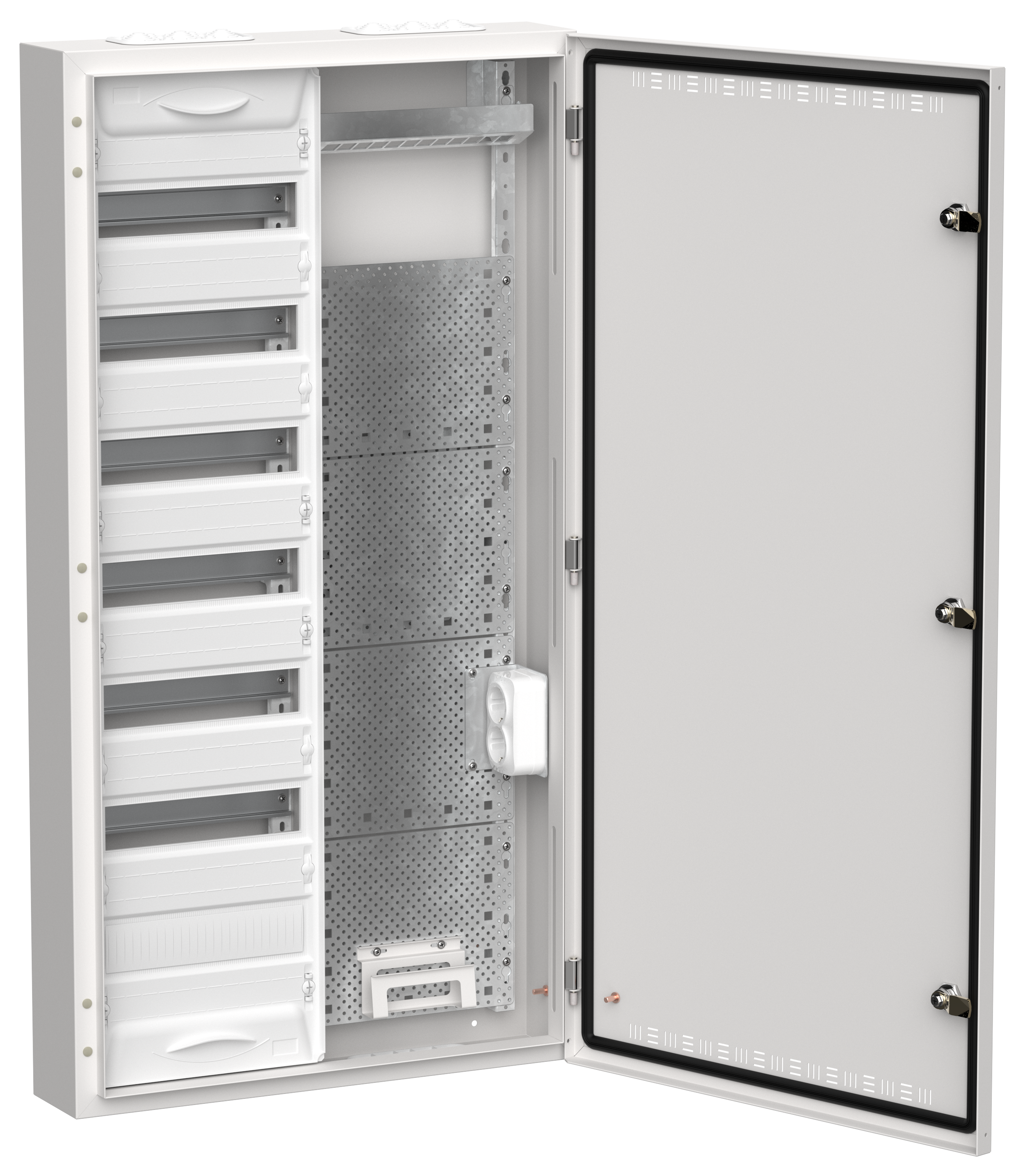 TITAN 5 Корпус комбинированный ЩРн-84 (2х84) 1085х570х140мм IP30 белый IEK TI5-51-N-2X084-30