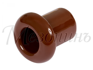 Втулка межстеновая фарфор, цвет - коричневый (2шт/уп), ТМ "МЕЗОНИНЪ" GE70010-04 GE70010-04