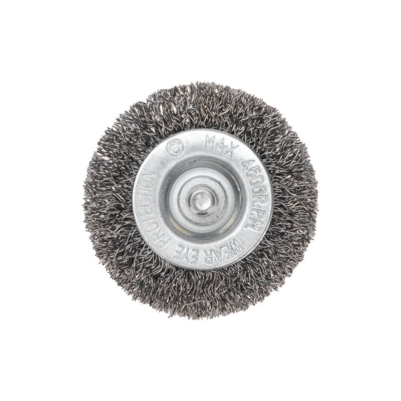 Щетка дисковая для дрели, витая стальная проволока, 50мм KRANZ - Фото 3