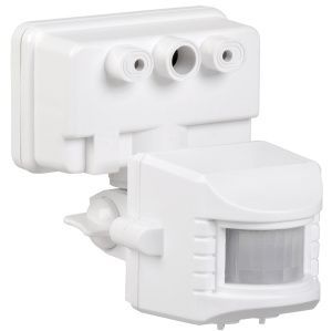 Датчик движения ДД-019 1100Вт 120град 12м IP44 белый IEK LDD13-019-1100-001