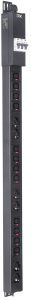 ITK BASE PDU вертикальный PV1113 25U 3 фазы 32А 6 розеток SCHUKO (немецкий стандарт) + 12 розеток C13 с клеммной колодкой и кабелем 3м вилка IEC60309  BS-PV-43-12C13-06D-13