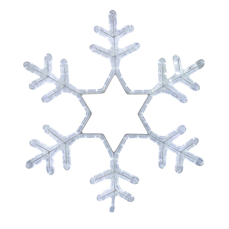 Фигура световая Снежинка цвет белый, размер 55x55 см, мерцающая NEON-NIGHT 501-337