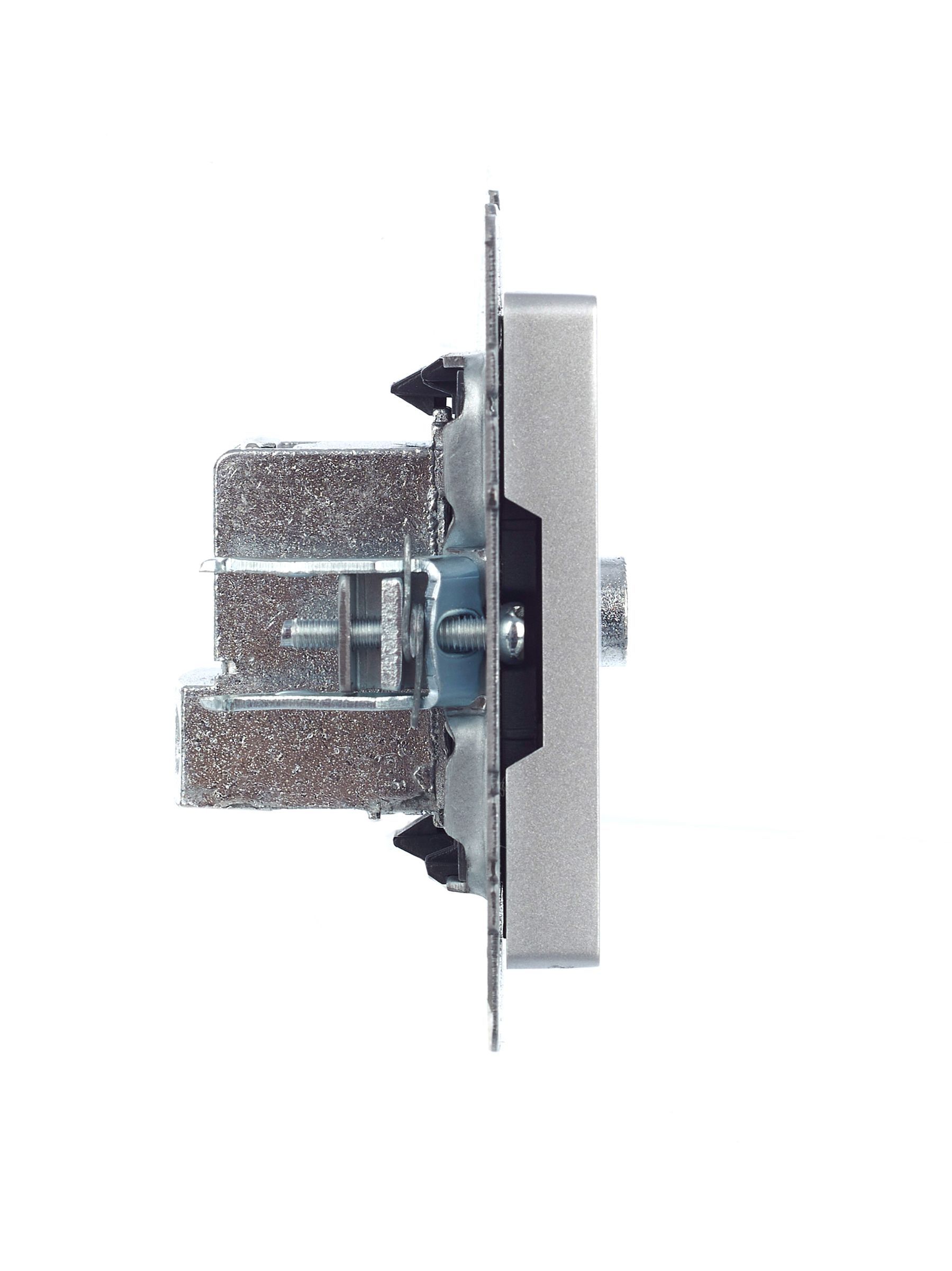 BRITE Розетка TV проходная РТВ10-0-БрА алюминий IEK - Фото 5