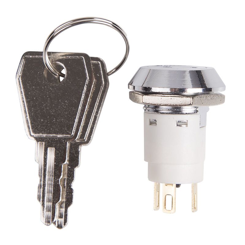 Переключатель ключ Ø16 250V 2А (3с) ON-ON (K16-05)  REXANT - Фото 3