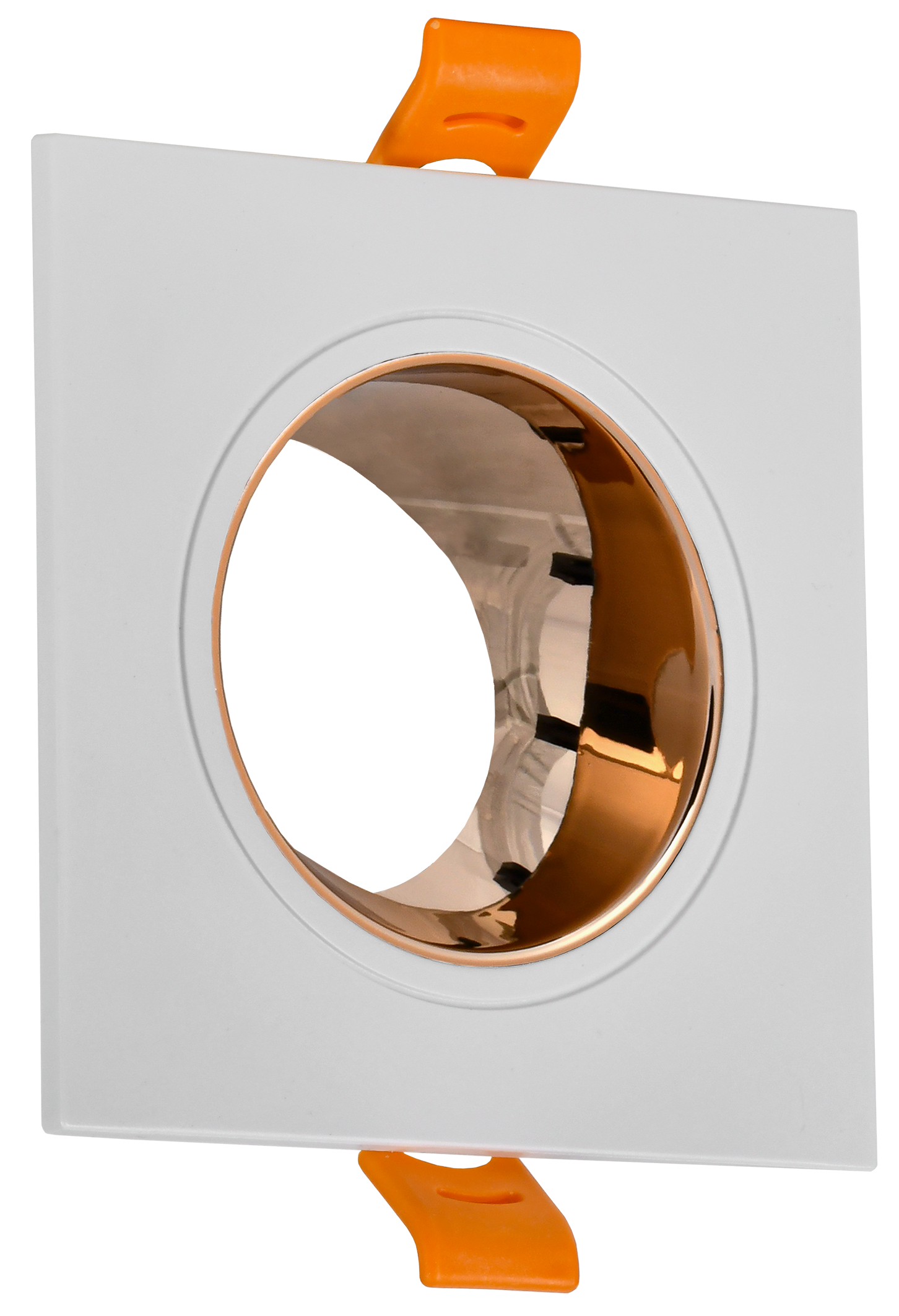 LIGHTING Светильник 4107 встраиваемый поворотный под лампу GU10 белый/золото пластик IEK LT-UVB0-4107-GU10-1-K22