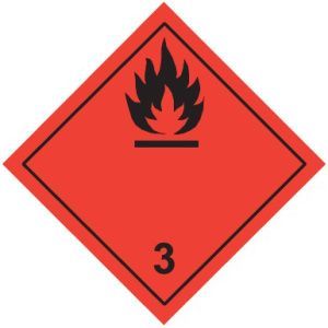 Знак наклейка "Кл.3" (250x250) EKF an-7-03