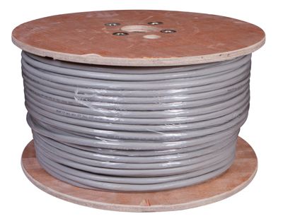 Кабель витая пара F/UTP, CAT 5е, ZH нг(А)-HF (LSZH), 25PR, 24AWG, INDOOR, SOLID, серый, 305м, РФ REX - Фото 2