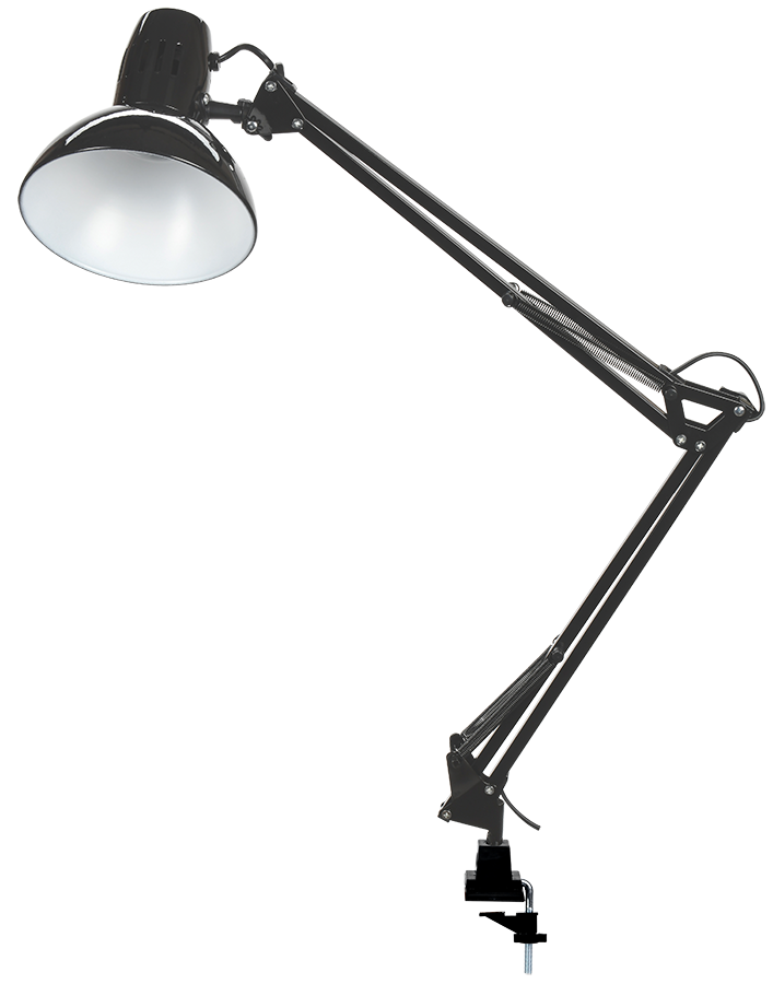 LIGHTING Светильник настольный 1014 пантограф на струбцине Е27 черный IEK LNNL4-1014-2-VV-40-K02