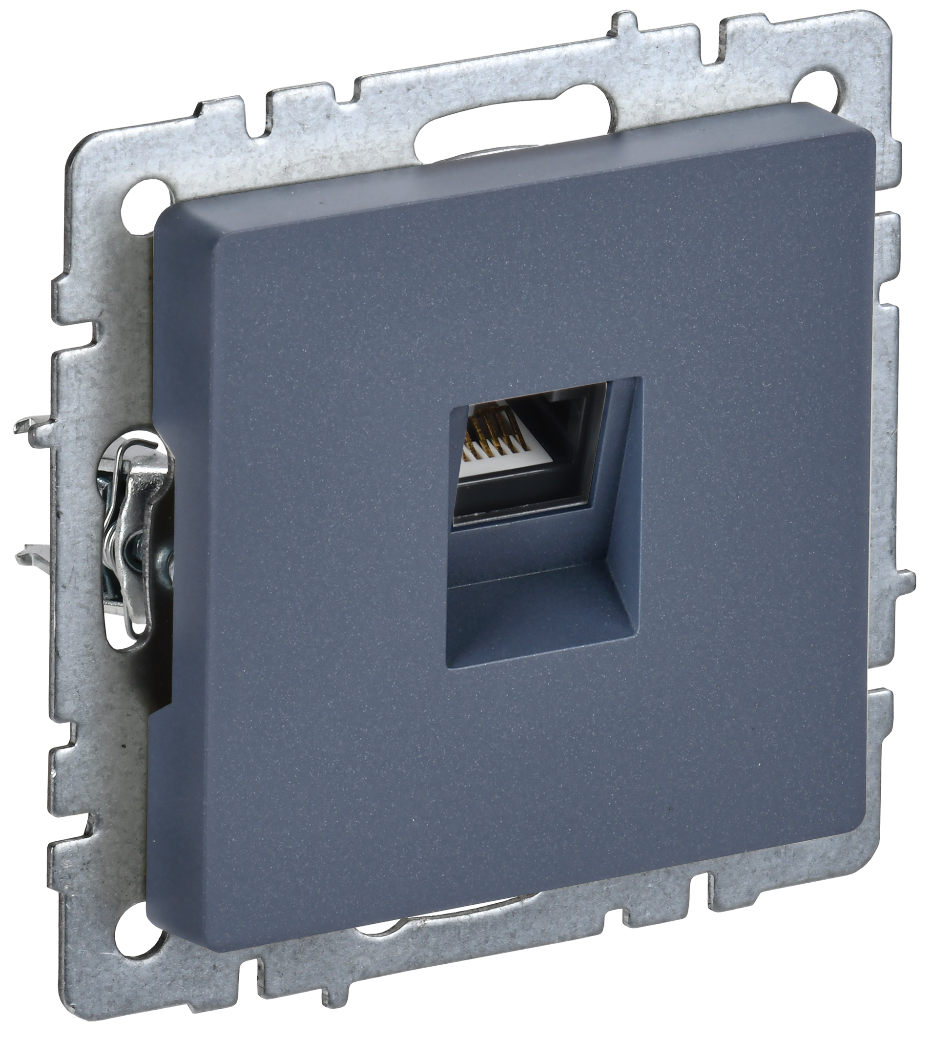 BRITE Розетка компьютерная RJ45 кат.5E РК10-БрМ маренго IEK BR-K10-1-K35