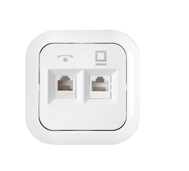 Розетка телефонная комбинированная для скрытой установки ТРК-005