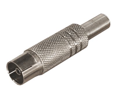 TV-разъем гнездо никелированный c пружиной PROconnect 05-2014-4