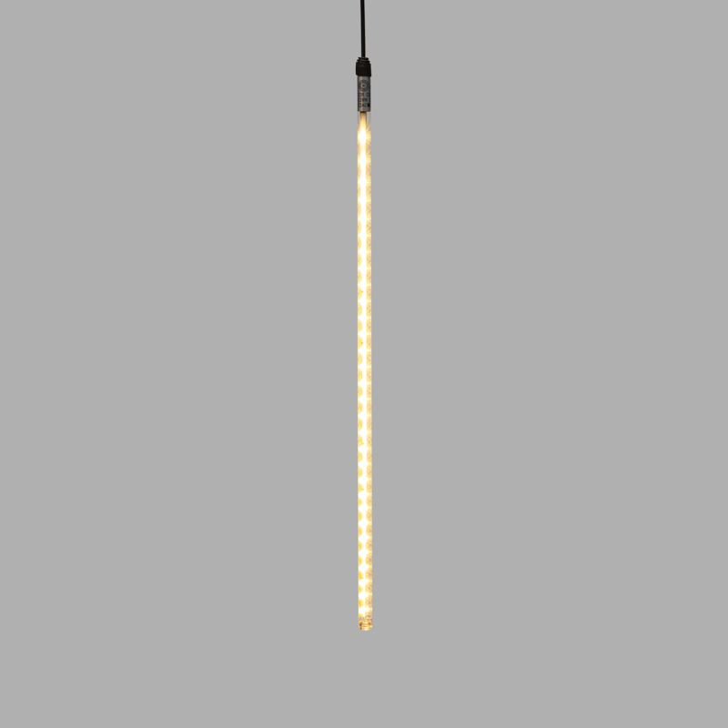 Гирлянда Тающие сосульки комплект 10 шт. х 50см, шаг 100см, 600 LED ТЕПЛЫЙ БЕЛЫЙ, черный каучук, IP67, 24В, соединяется NEON-NIGHT - Фото 4