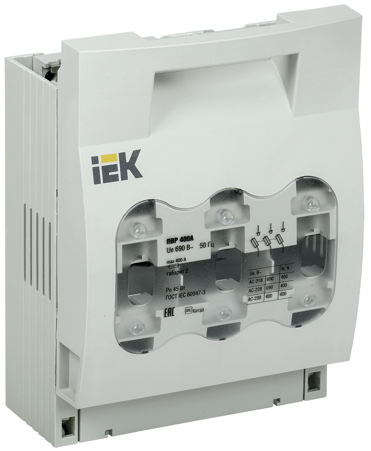 Предохранитель-выключатель-разъединитель 400А IEK SRP-30-3-400