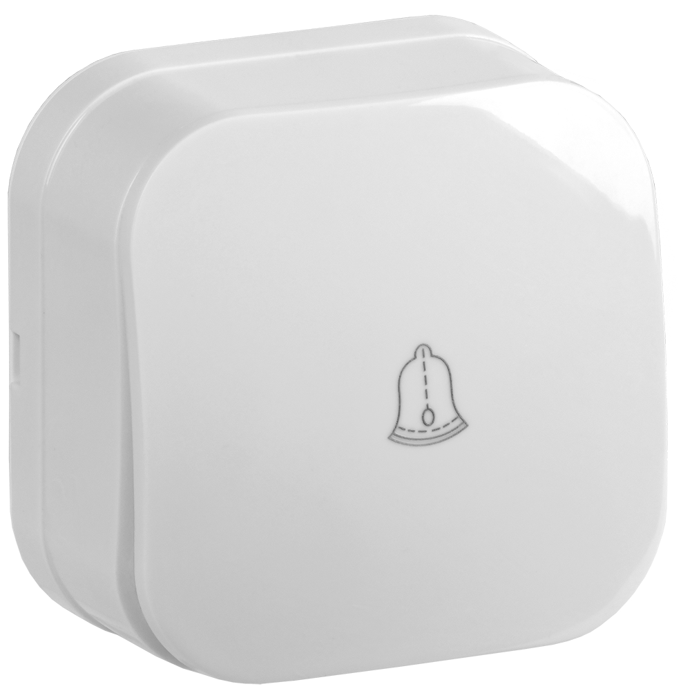 GLORY Выключатель 1-клавишный для открытой установки самовозвратный 10А ВСс20-1-0-ХБ белый IEK EVH14-K01-10