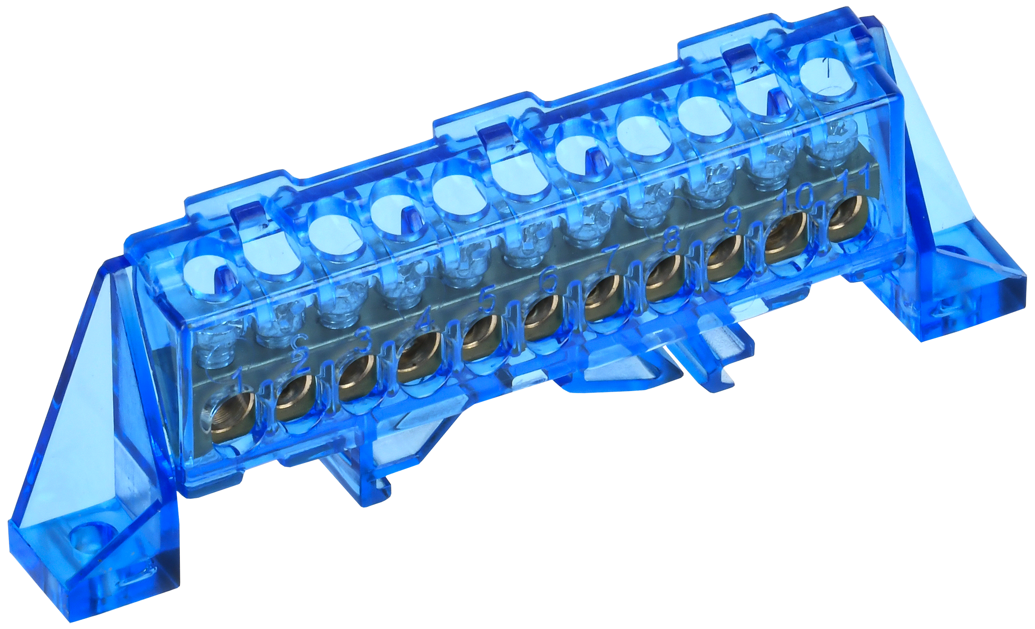 TEKFOR Шина N "ноль" в комбинированном DIN-изоляторе "Стойка" 6х9-11-С IEK TF-NN10-11-DP-K07