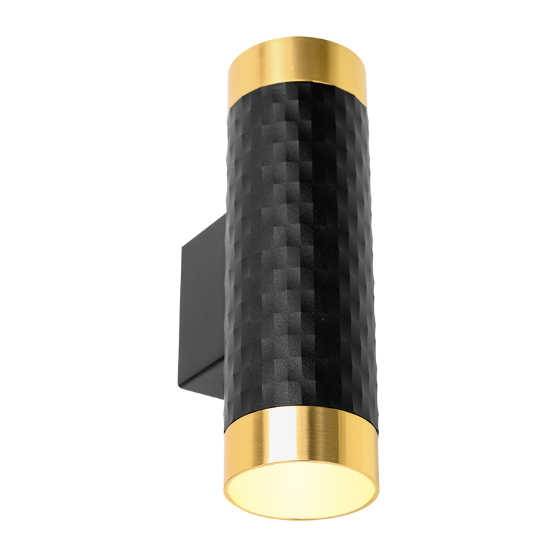 Накладной светильник WOLTA WSL-GU10/W10BG IP20 под лампу GU10 Чёрный/золото CELLA D55x170 1/30 - Фото 3
