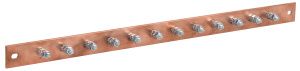 ITK Шина заземления 483х25x3мм медь ШМТ М1 12 точек подключения М6 ER-12-325-M1