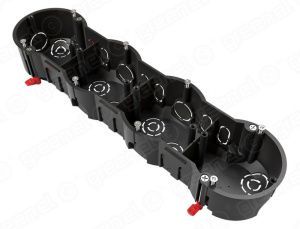 Коробка установочная 4-местная 283х70х45мм ГИПС (33 шт) GE40025