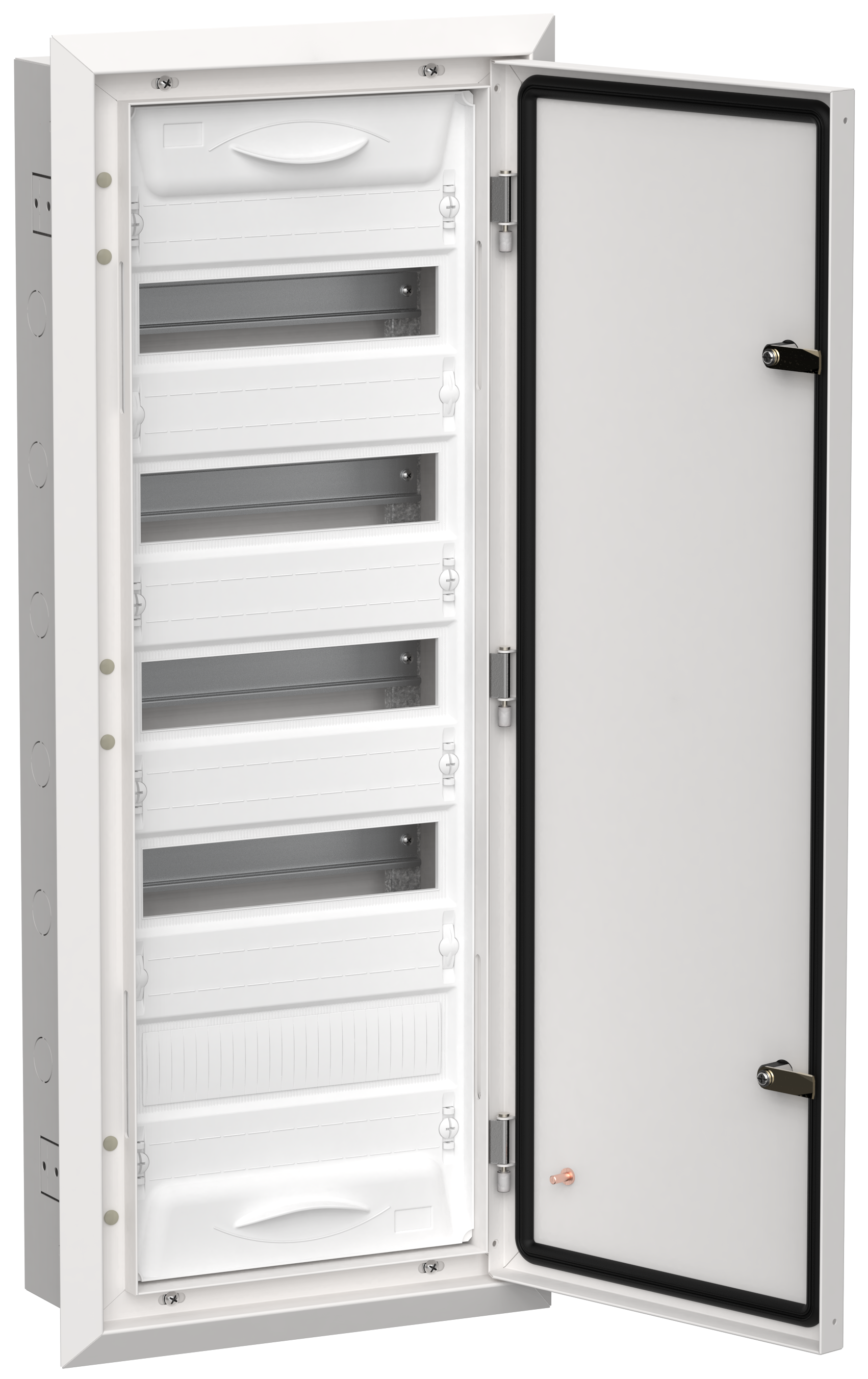 TITAN 5 Корпус металлический ЩРв-60 (1х60) 880х365х130мм IP31 белый (одна дверь) IEK TI5-50-V-060-31